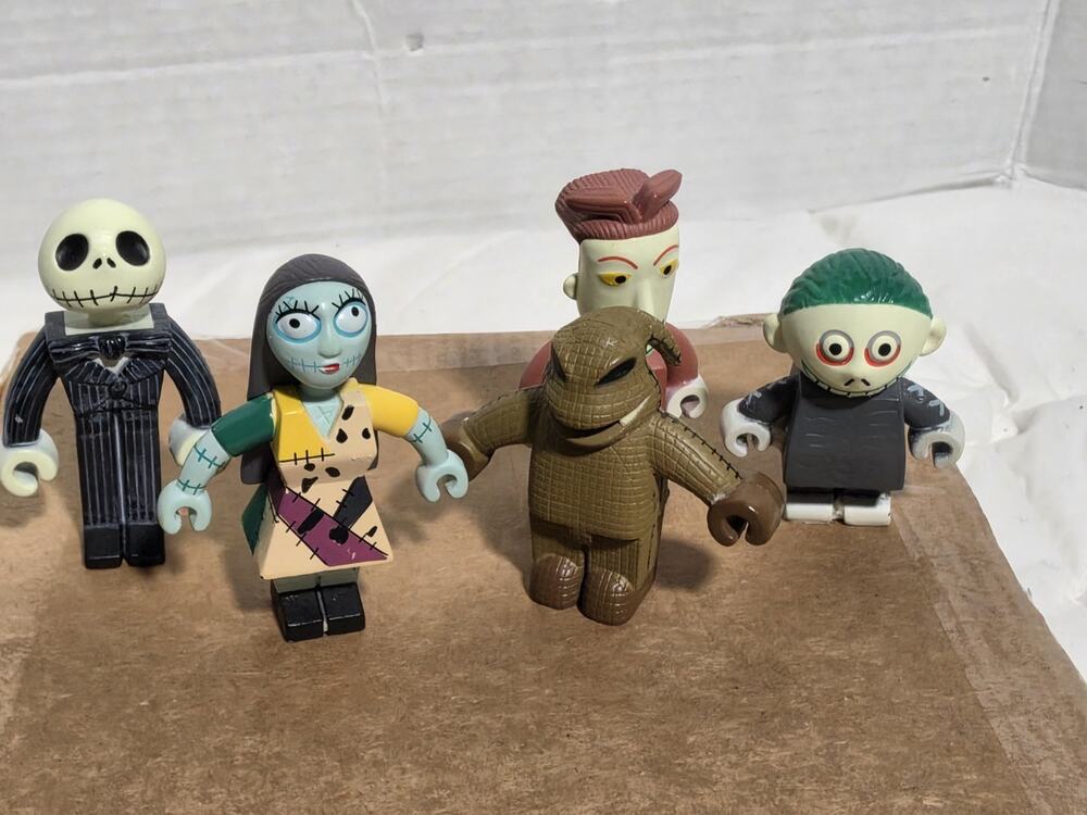 The Nightmare Before Christmas Block Buddies NECA Anniversary Retired Set Of 5